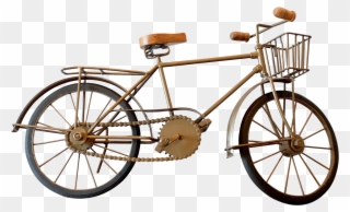 Vintage Bicycle Figurine Chairish - Hybrid Bicycle Clipart