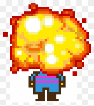 Frisk Explode - Funny Undertale Gif Animated Clipart