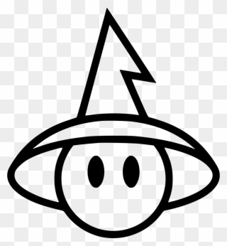Witch Witchcraft Avatar User Video Gaming Comments - Line Art Clipart