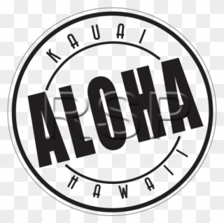 Decal Zip Codes Kauai Aloha - Circle Clipart