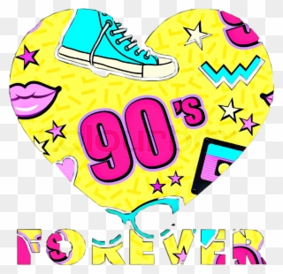 90s 90sforever Heart Freetoedit - 90s Background Clipart