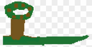 Tree With Coconut - Coconut Pixel Art Clipart