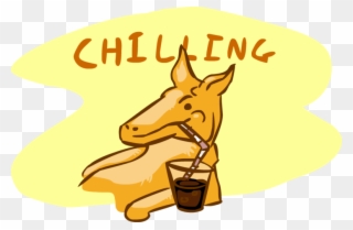 A Kangaroo Relaxing - Sorrel Clipart