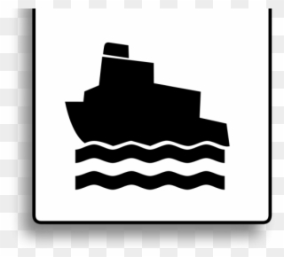 Ferry Clipart Marine Boat - Pictogram Veerboot - Png Download