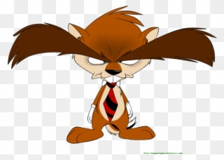 Chipmunk Clipart Angry - Eyebrows Cartoon - Png Download