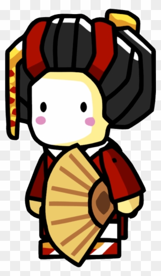 Geisha Snu - Scribblenauts Asian Clipart