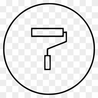 Paint Roller Comments - Circle Clipart