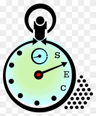Handheld Vector Image Illustration Of Measures Elapsed - Circle Clipart