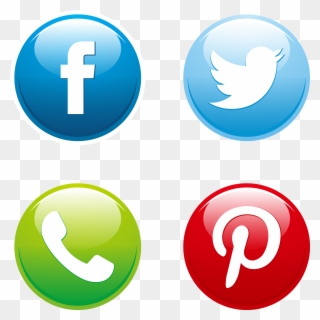 Social Media Png Image - Vector Social Media Icons Png Clipart