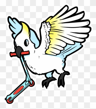 Rad Cockatoo - Cartoon Clipart