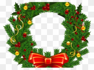 Wreath Clipart November - Corona De Navidad Png Transparent Png