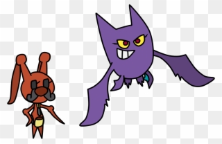 Everyone's Favorite Kricketune And Crobat - Cartoon Clipart