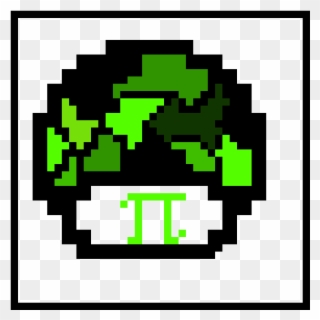 Pi Mushroom - Mario 1 Up Pixel Clipart
