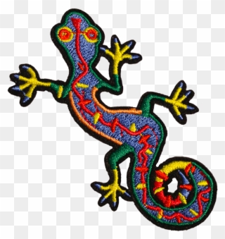 Patch Gecko - Illustration Clipart