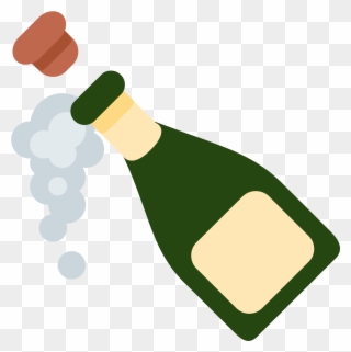 Champagne - Emoji Champagne Clipart