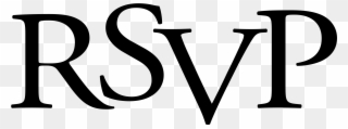 Rsvp Logo Png Transparent Svg Vector Freebie Supply - Rsvp Logo Png Clipart