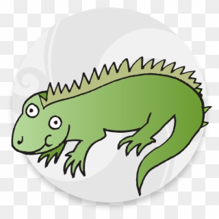 Click To See The Translation - Green Iguana Clipart