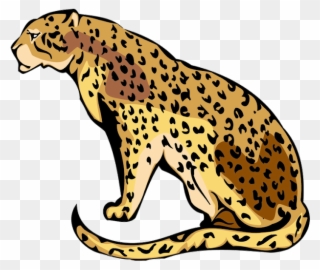 Visit - Silueta De Un Leopardo Clipart