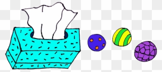 Tissue And Stress Balls In Color Clipart