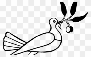 Clipart Dove With Olive Branch - Walter Crane Line And Form - Png Download