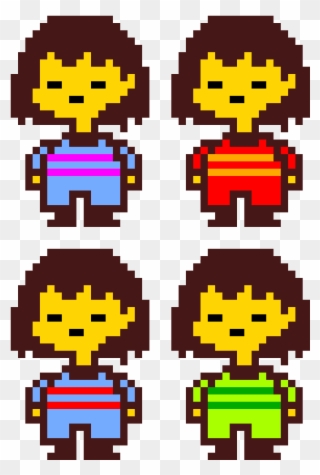 Frisk 4 Au's Trailer - Undertale Chara And Frisk Fusion Clipart