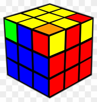 Open - Rubik's Cube Png Clipart