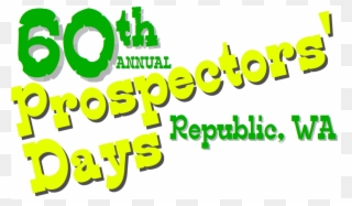 60th Annual Prospectors' Days - Graphic Design Clipart