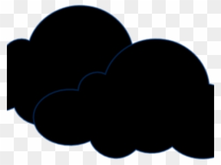 Dark Clipart Stormy Cloud - Heart - Png Download