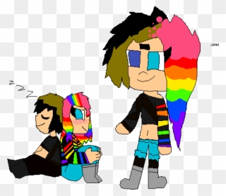 Jinx Fusion Of Shimmer And Coal - Cartoon Clipart