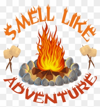 Camping Pontoon T Shirts - Campfire Clipart