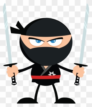 Stretching The Limitations Of Getting Older - Ninja Warrior Cartoon Clipart