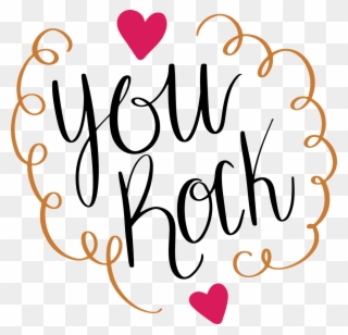 You,rock,hearts,svg,free Vector Graphics,free Pictures, - You Re Amazing Png Clipart