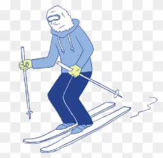 Ba-ski2 Img 6 - Skier Turns Clipart