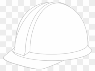 Snapback Clipart Baseball Helmet - White Hard Hat Vector - Png Download