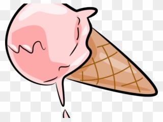 Sundae Clipart Clip Art - Melting Ice Cream Clipart - Png Download