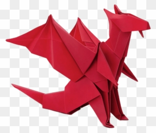 Download Origami Dragon Transparent Png - Transparent Background Origami Clipart