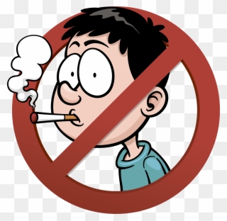 Clipart Mouth Chewing Gum - Clip Art No Smoking - Png Download