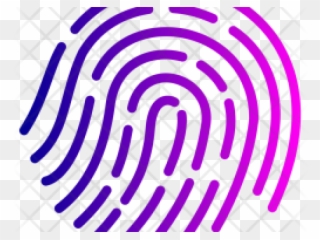 Fingerprint Clipart Purple - Email - Png Download