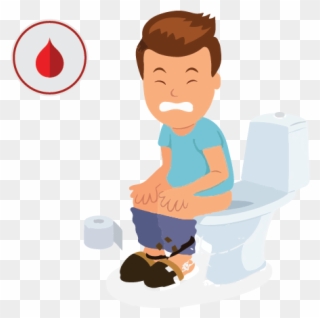 Bleeding Piles Is A Painful And Troublesome Bowel Condition - Diarrhea Boys Clipart