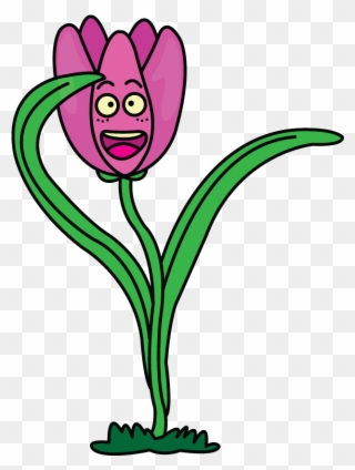 Jpg Royalty Free Cartoons Drawing Flower - Tulip Drawing Cartoon Clipart