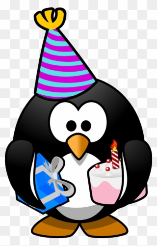 Clipart Info - Birthday Penguin Clip Art - Png Download