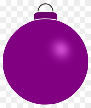 Clip Art Christmas Christmas Ornament Christmas Day - Purple Christmas Ornament Clipart - Png Download