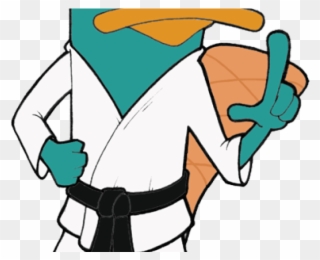 Karate Clipart Disney - Perry The Platypus Karate - Png Download