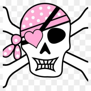 Free Skull And Crossbones Clip Art Pirate Skull And - Pink Pirates - Png Download