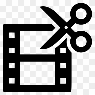 Film Edit Icon Clipart Video Film Editing - Symbol Film And Video Editor - Png Download