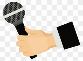 Big Image - Microphone In Hand Clipart - Png Download
