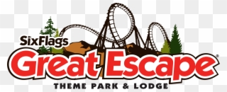Lake George, Ny - Six Flags Great Escape Logo Clipart