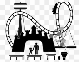Amusement Park Clipart Transparent - Theme Parks Clip Art - Png Download