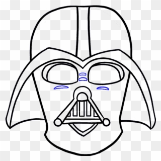 How To Draw Dart Vader - Easy Pictures To Draw Darth Vader Clipart