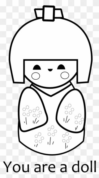 Clip Art Freeuse Stock Free Printable Kokeshi Doll - Japanese Boys Coloring Pages - Png Download